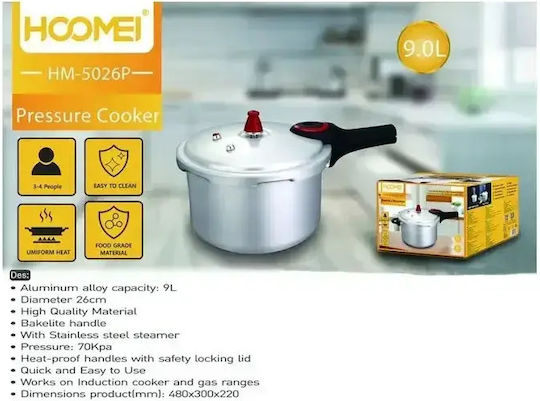 Hoomei Schnellkochtopf 9l