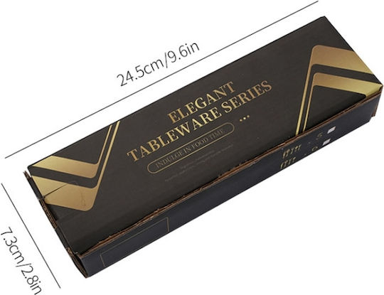 Set de Tacâmuri Inoxidabil Negre 20buc