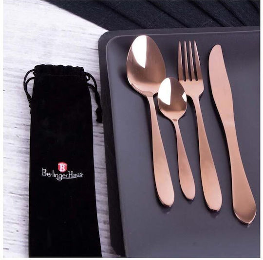 Berlinger Haus Satin Line Set de Tacâmuri Inoxidabil Rose Gold 4buc