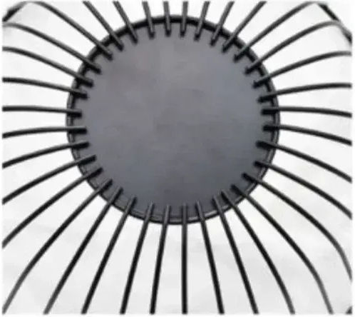 Tpster Fruit Bowl Metallic Black 27x26x14cm
