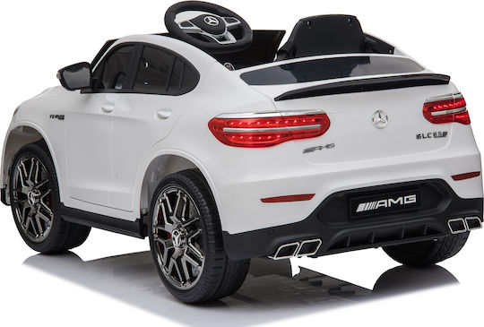 Mercedes Benz AMG GLC 63S Едноместен с Дистанционно Управление Лицензиран 12 Волта Бял за 1+ Години