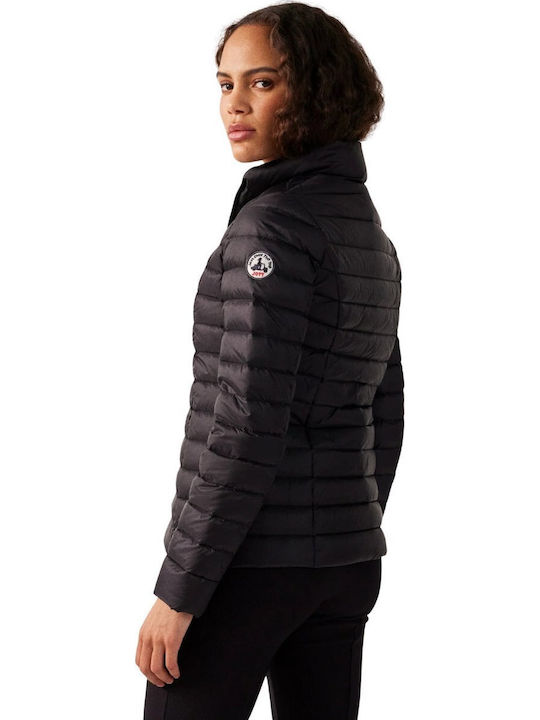 Cha Kurz Damen Puffer Jacke für Winter Schwarz