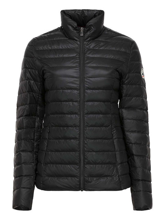 Cha Kurz Damen Puffer Jacke für Winter Schwarz