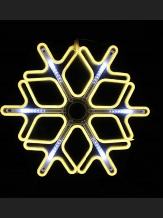 Christmas Light Tube in Snowflake Shape White 30x30cm Snowflake