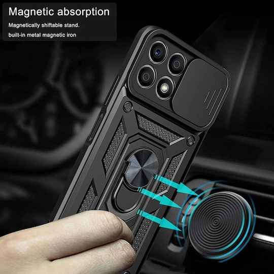 Magnetic Umschlag Rückseite Schwarz (Ehre X6a)