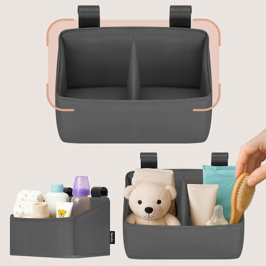 Lionelo Kinderzimmer-Aufbewahrungskörbe Kinderbett-Set Grau