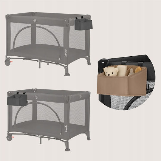 Lionelo Kinderzimmer-Aufbewahrungskörbe Kinderbett-Set Grau
