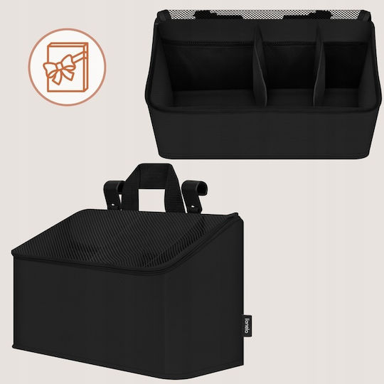Lionelo Kinderzimmer-Aufbewahrungskörbe Kinderbett-Set Schwarz