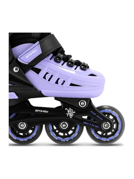 Spokey 4in1 Kids Adjustable Inline Rollers Black