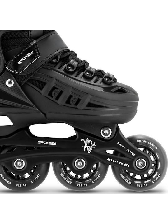 Spokey 4in1 Kids Adjustable Inline Rollers Black