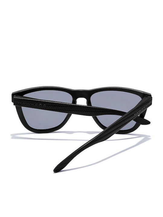 Hawkers One Raw Carbon Fiber Men's Sunglasses with Black Plastic Frame and Gray Polarized Lens NVA3560832