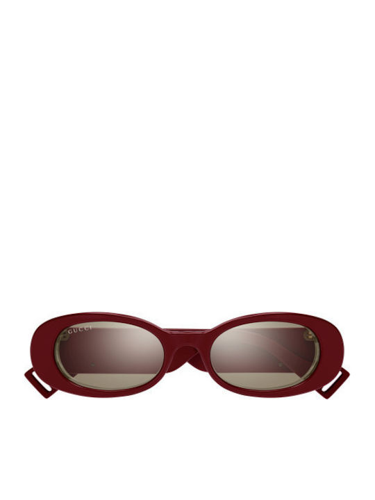 Gucci Feminini Ochelari de soare cu Burgundy Cadru și Roșu Lentilă GG0517S 009