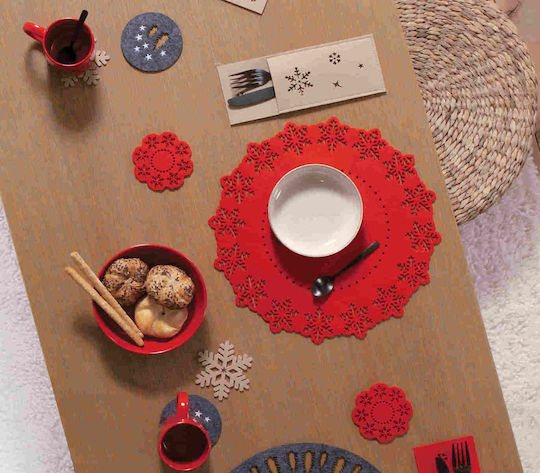 Nef-Nef Homeware Snow Coasters 4 Pieces