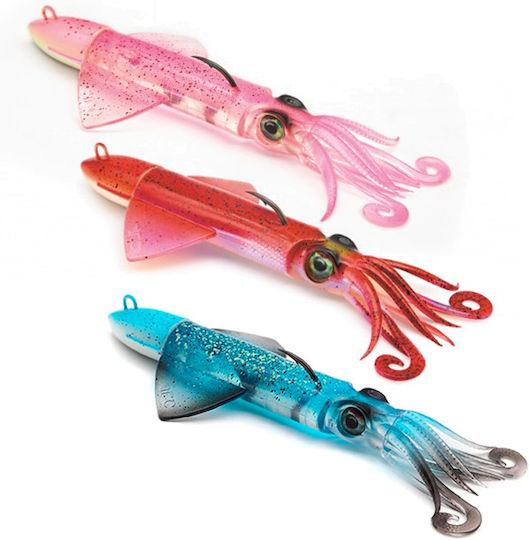 Jlc Xipi Evo Silicone Squid Jig Combo 100mm 10gr Pink UV
