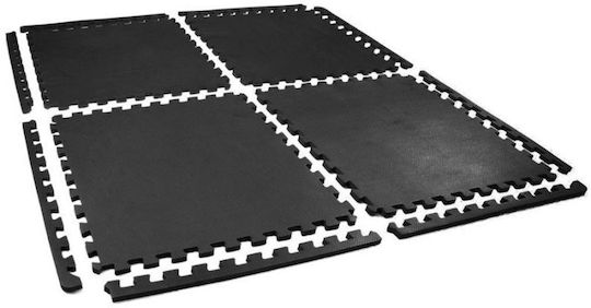 Optimum Подложки Пъзел За Фитнес Черен 124x124x1.2см 4бр