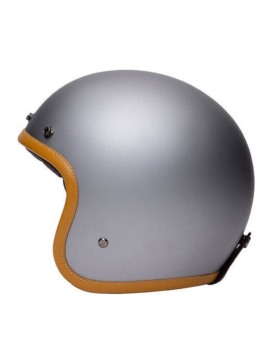 Marko Helmets Classic Matt Titanium Κράνος Μηχανής Jet ECE 22.06