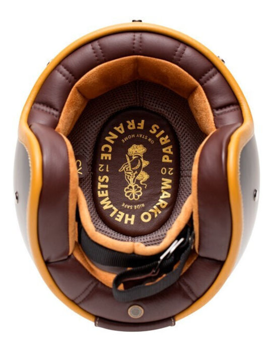 Marko Helmets Classic Matt Titanium Κράνος Μηχανής Jet ECE 22.06
