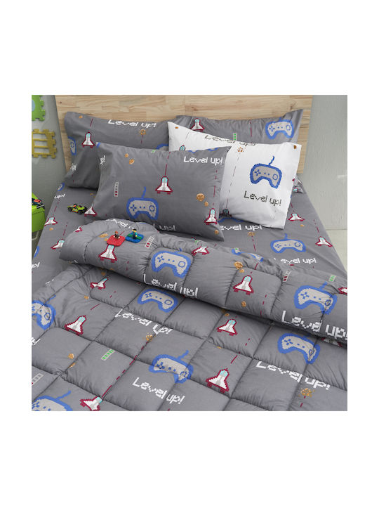Charalambidis Textiles Pătură pentru copii Single Gri 160x230buc