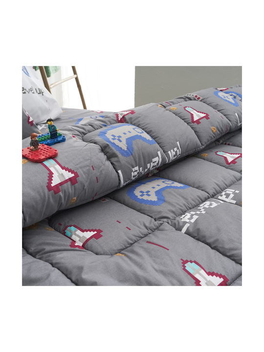 Charalambidis Textiles Pătură pentru copii Single Gri 160x230buc