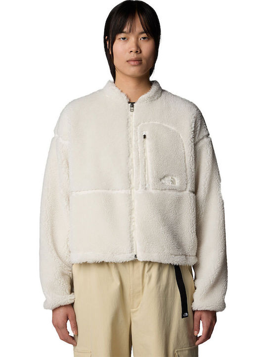 Pile Women's Short Lifestyle Jacket for Winter White Dune