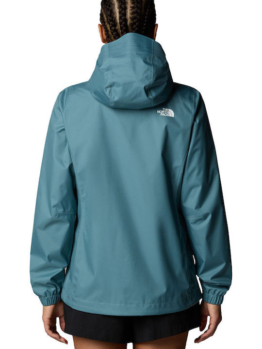 Quest Women's Short Lifestyle Jacket Waterproof and Windproof for Spring or Autumn Stormy Blue