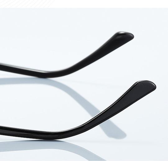 Techsuit Anti-Blue Light Glasses Reflex PC 2270 Women Oversized TR90 & Metal Frame AC Lens Black