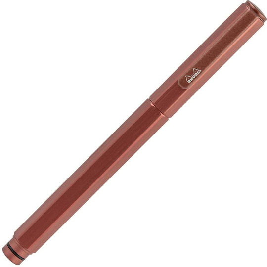 Rhodia Writing Pen Fine Brown made of Aluminum
