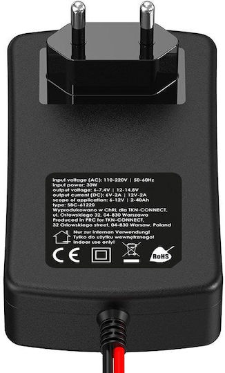 TKN Connect Mini Smart Batterieladegerät für Auto- und Motorradakkus 12V