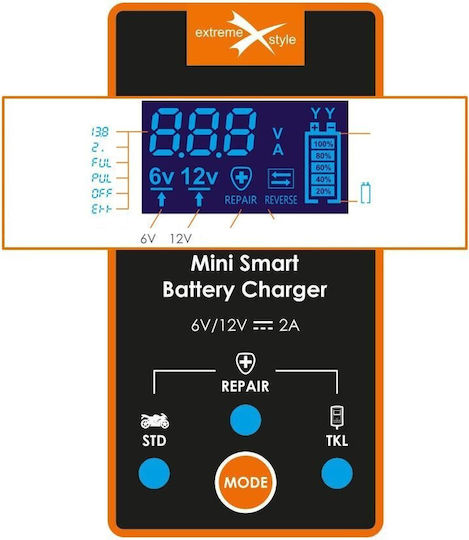 TKN Connect Mini Smart Batterieladegerät für Auto- und Motorradakkus 12V