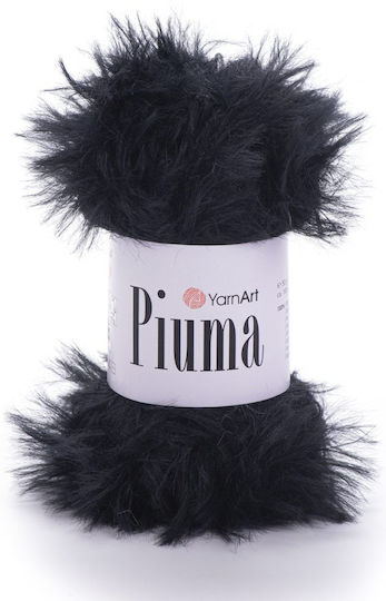 Piuma Polyester Black 100m 50g