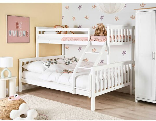 Single Bunk Bed for Mattress 90x200cm