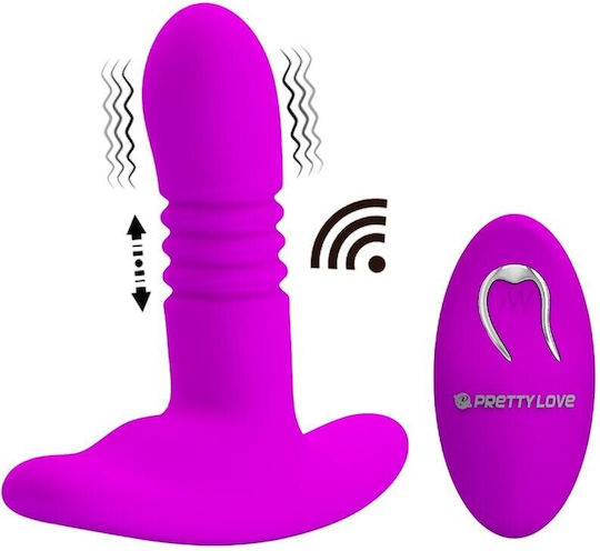 Pretty Love Heather Dop Anal cu Funcție Wireless și Vibrație Fuchsia