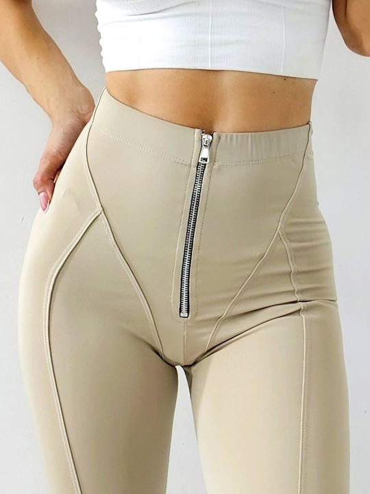 Training Leggings Shorts Beige
