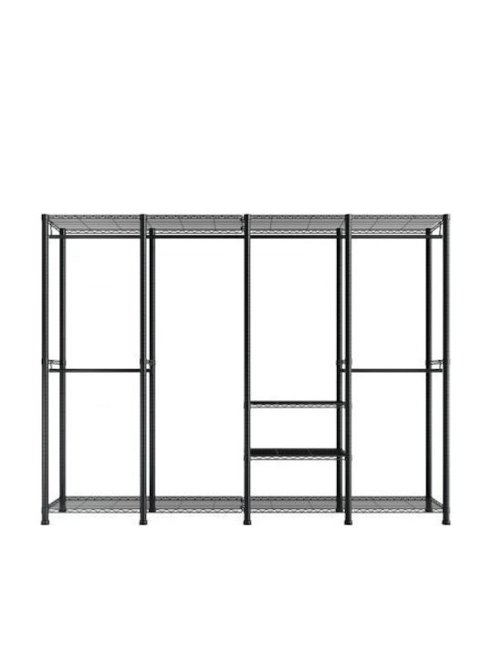 Vevor Floor Garment Rack made of Metal Gray 194x40x193cm