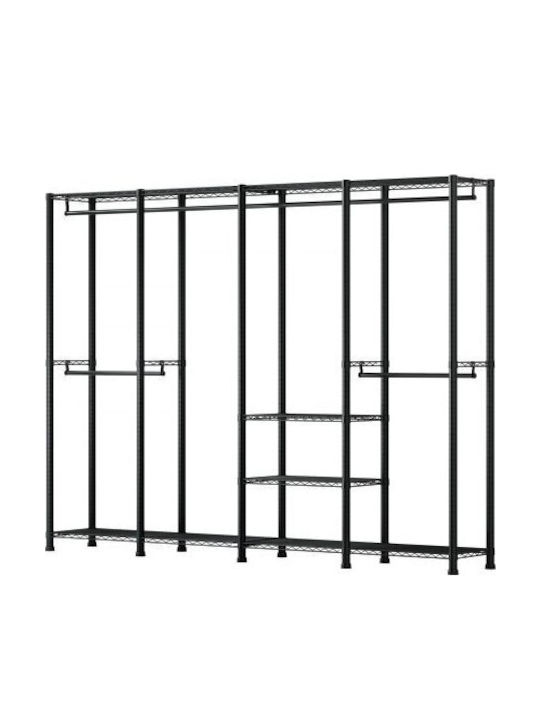 Vevor Floor Garment Rack made of Metal Gray 194x40x193cm
