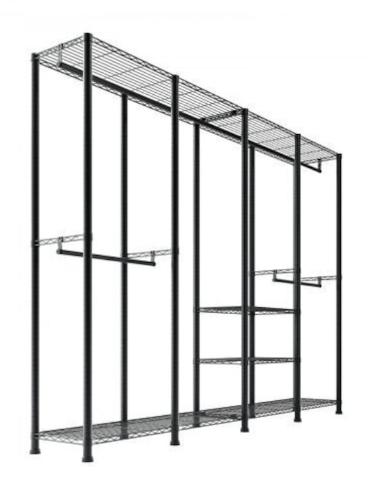 Vevor Floor Garment Rack made of Metal Gray 194x40x193cm