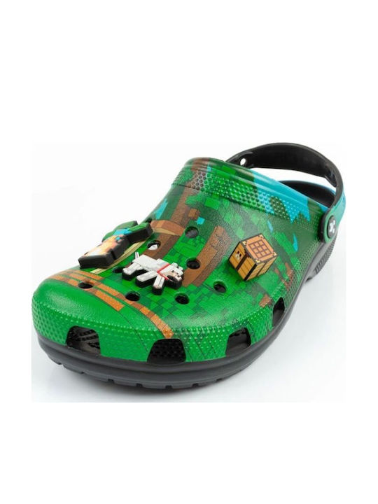 Crocs Minecraft Classic Clog Holzschuhe Grüne