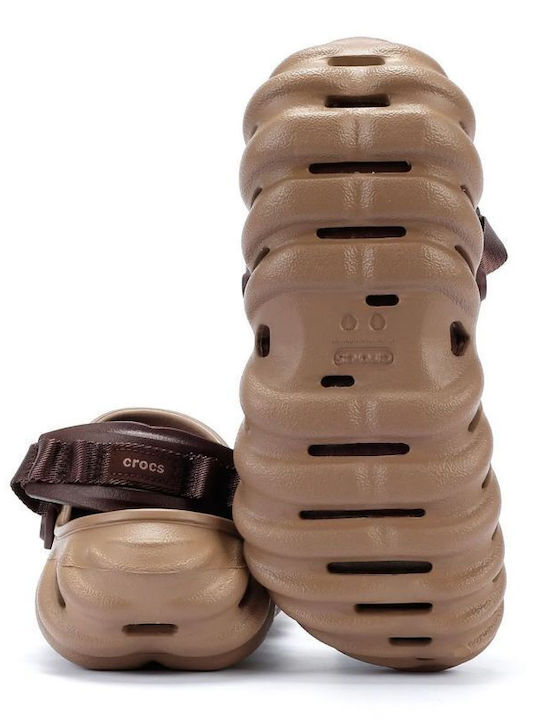 Crocs Echo Σαμπό Καφέ