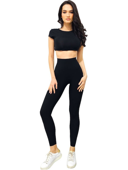 Women's Long Training Legging Black