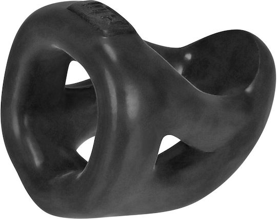 Hunkyjunk Slingshot 3 Teardrop Cock Ring Cocoș și testicule Silicon Negru