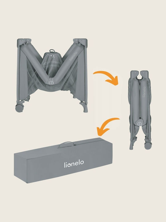 Lionelo Playpen with Mattress Gray 70.5x100.5cm