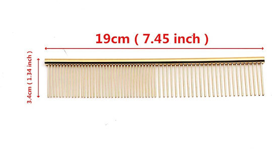 Grooming Pets Comb Medium for Short-Haired Dogs Double Sided for Coat Grooming Black