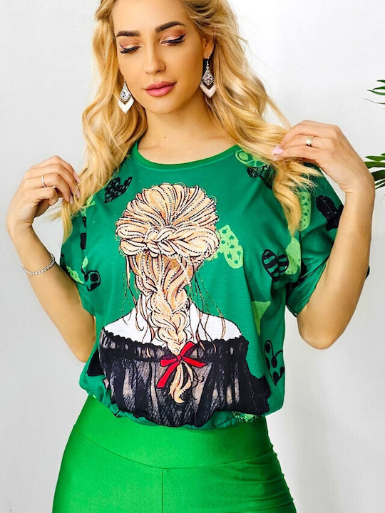 Bluza Damă Tricou Verde