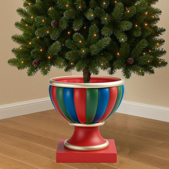 Weihnachtsbaumständer Metall Rot Ψάθινη