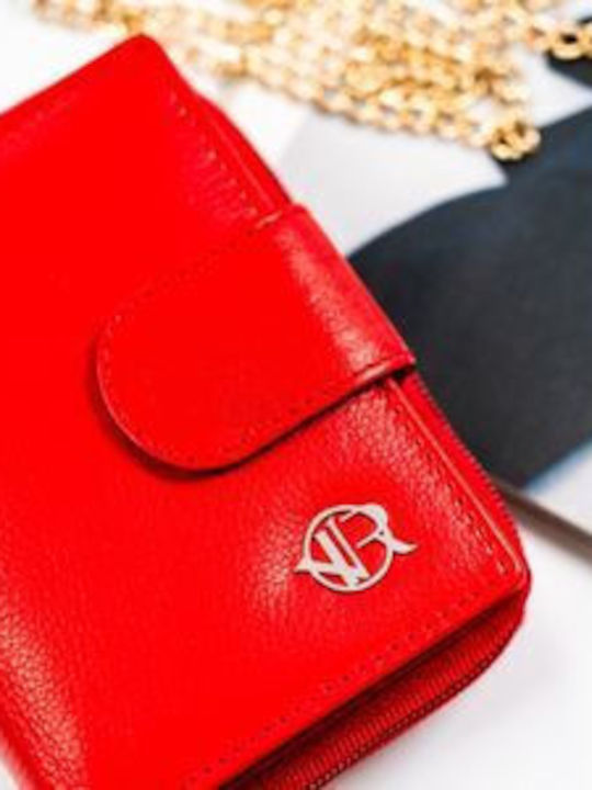 Small Leather Women's Wallet Red
