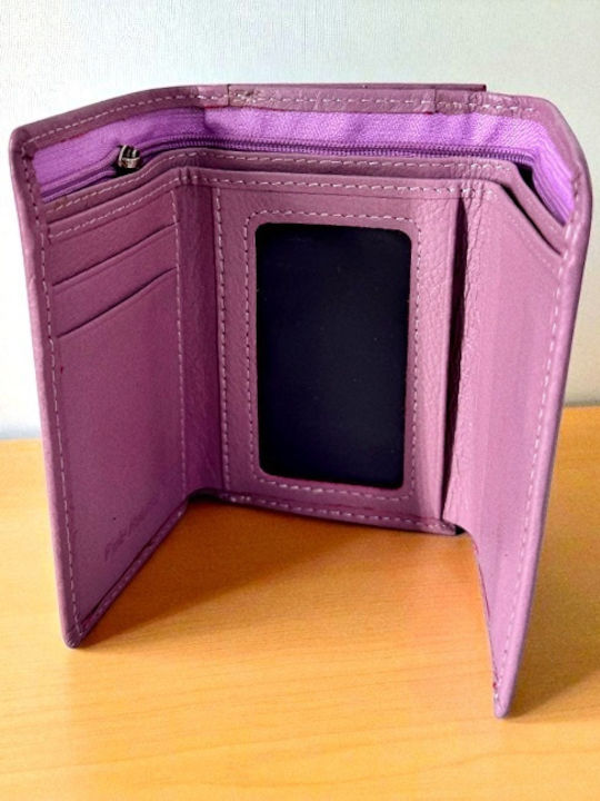 Small Leather Women's Wallet Classic Lilac