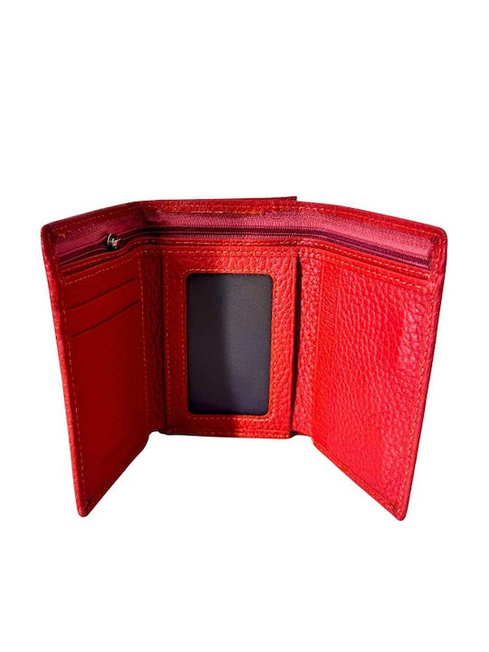 Small Leather Women's Wallet Classic Red