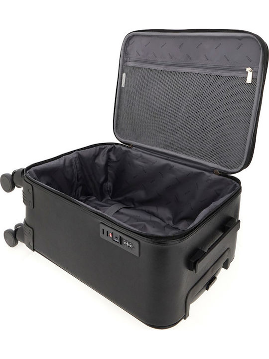 Guess Cabin Black Travel Suitcase With 4 Wheels Height 34cm