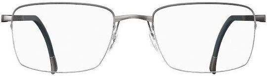 Silhouette Silh5560/75 6560 Männer Brillengestelle mit Rezept Titatnium Satin Grau