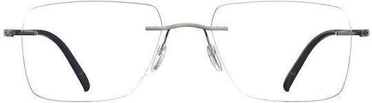 Silhouette Silh5540/dn 6560 Herren Brillengestelle mit Rezept Titan Ruthenium Grau